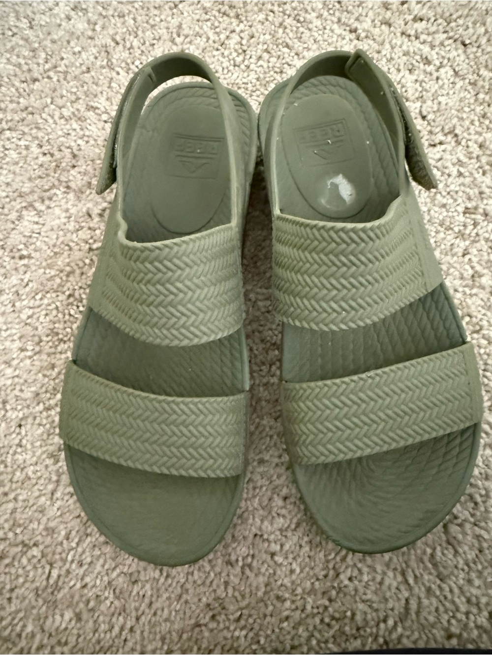 Reef Olive Green Double-Strap Backstrap Sandals